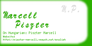 marcell piszter business card